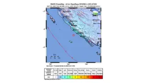 Gempa M 5,3 Guncang Barat Daya Bengkulu Selatan, Bengkulu