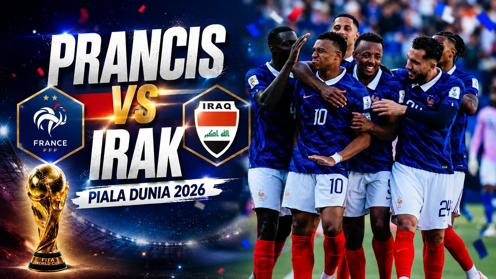 Prancis Diprediksi Menang Saat Hadapi Irak di Grup I Piala Dunia 2026