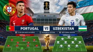 Portugal vs Uzbekistan: Prediksi Skor, H2H, Susunan Pemain dan Jadwal Piala Dunia 2026