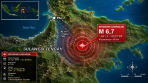 Gempa M 6,7 Guncang Palu, Sembilan Susulan Terpantau hingga Pasangkayu Panik