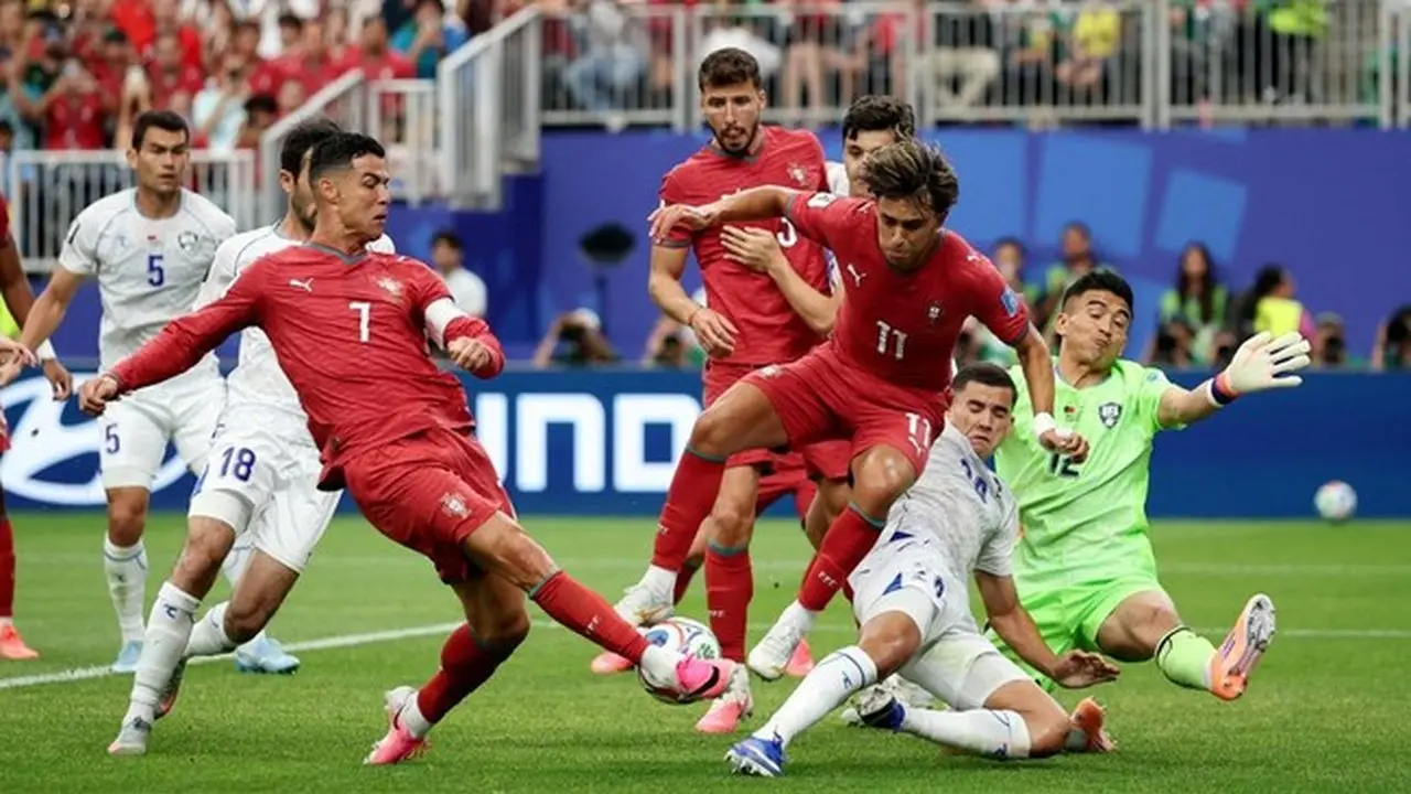 Portugal Menang 5-0 atas Uzbekistan, Ronaldo Catat Dua Gol