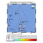 Gempa M 5,2 Guncang TimurLaut Pulaudoi, Maluku Utara