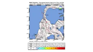 Gempa M 2,3 Guncang Timur Laut Sigi, Sulawesi Tengah