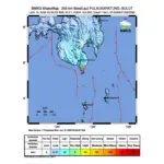Gempa M 5,7 Guncang Barat Laut Pulau Karatung, Sulawesi Utara