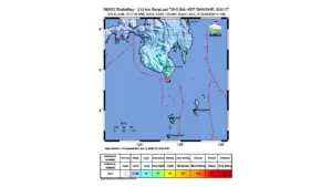 Gempa M 5,6 Guncang Barat Laut Kepulauan Sangihe, Sulawesi Utara