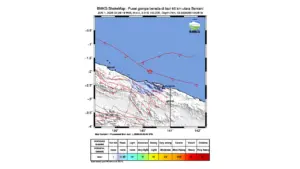 Gempa M 4,4 Guncang Laut Utara Sentani, Papua