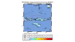 Gempa M 5,3 Guncang TimurLaut Labuan Bajo, Nusa Tenggara Timur