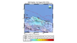 Gempa M 5,4 Guncang Tenggara Sarmi, Papua