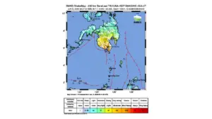 Gempa M 7,7 Guncang Barat Laut Tahuna, Sulawesi Utara