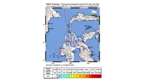 Gempa M 4,7 Guncang Timur Laut Sigi, Sulawesi Tengah