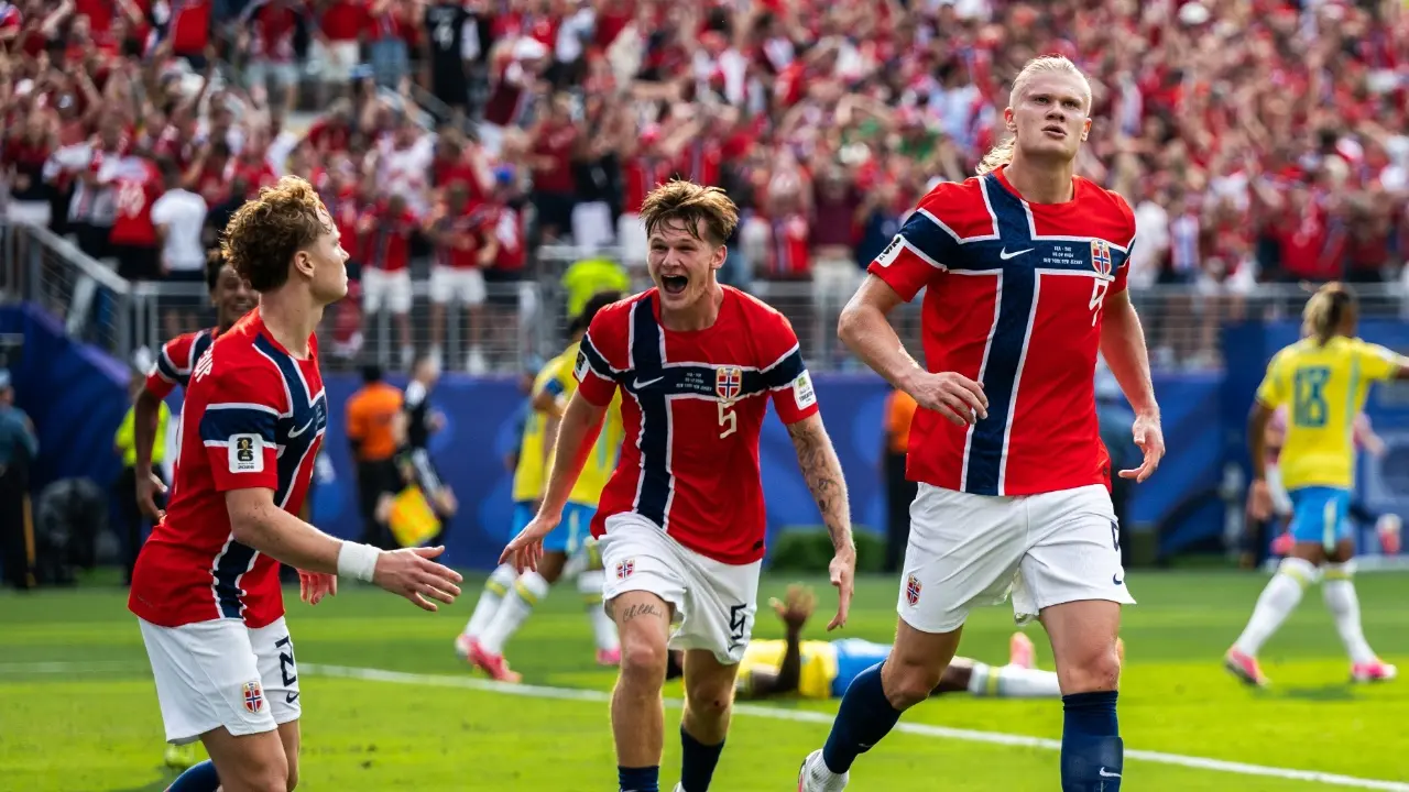 Haaland Cetak Dua Gol Norwegia Tekuk Brasil 2 1 Dan Lolos Ke Perempat Final
