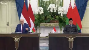 Prabowo dan Lukashenko Resmikan Peta Jalan Kerja Sama Indonesia–Belarus 2026–2030