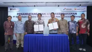 PTBA dan Pertamina NRE Tandatangani MoU Pengembangan PLTS di Lahan Pascatambang