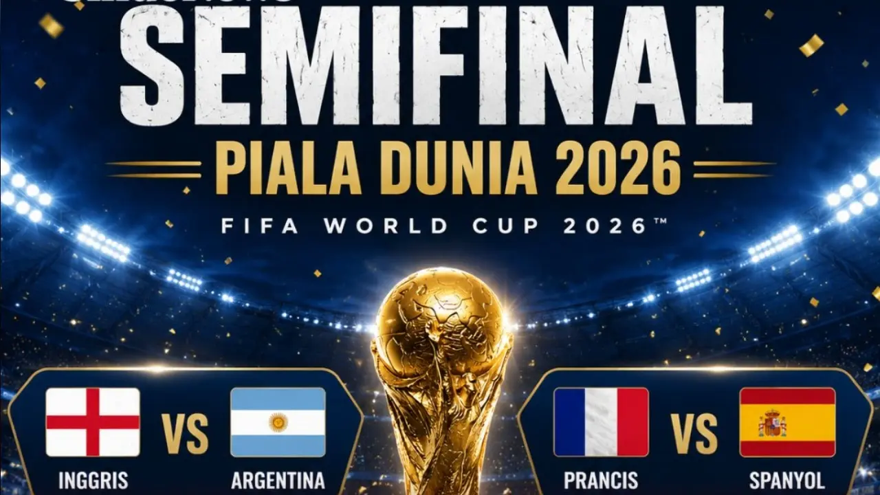Jadwal Semifinal Piala Dunia 2026 antara Prancis vs Spanyol dan Inggris vs Argentina