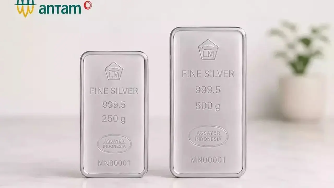 Perak Antam Naik Tipis Jadi Rp 40.550/Gram Sabtu Ini