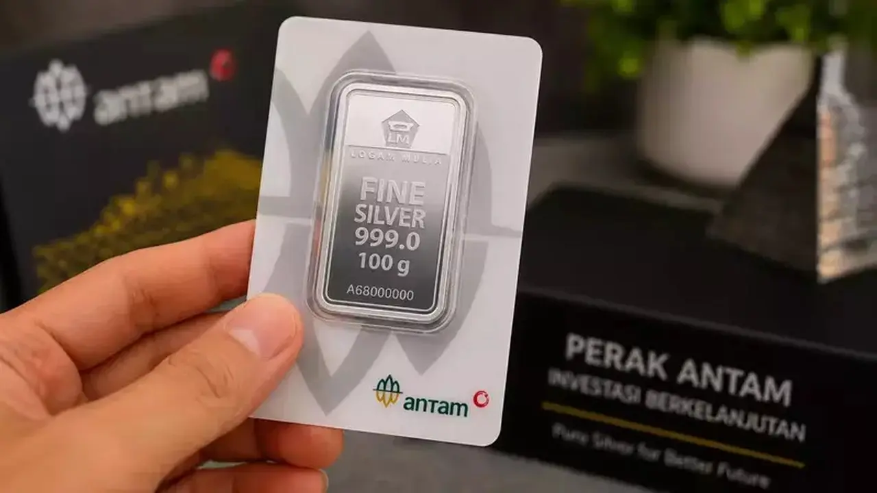 Perak Antam Turun ke Rp 40.150 per Gram, Harga 250g Setelah PPN Rp 11.585.625