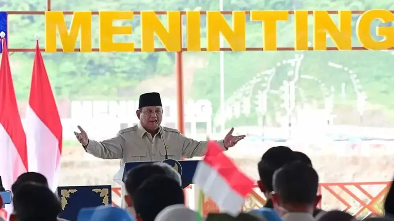 Prabowo Resmikan Lima Bendungan Rp9,79 Triliun, Targetkan Tambah Produksi Beras 1 Juta Ton